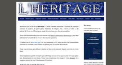 Desktop Screenshot of lheritage.fr