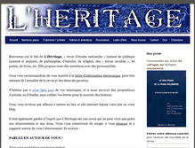 Tablet Screenshot of lheritage.fr